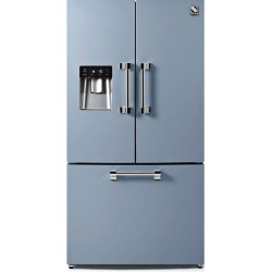 Side by Side Steel Ascot AFR9F , Clasa A+, 536L, No Frost, Dispenser Apa, Twist Ice Maker, albastru deschis