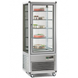 Vitrina frigorifica de cofetarie Tecfrigo Snelle 505 GBT, capacitate 500 l, temperatura -5/-18°C, argintiu