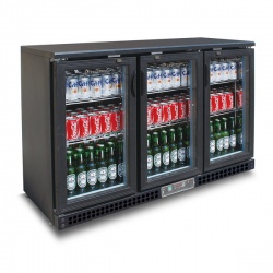 Vitrina verticala frigorifica pentru bauturi Tecfrigo PUB 315 PS, capacitate 382 l, temperatura +2/+8º C, negru