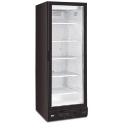 Congelator vertical FR 372 V ST BLACK, capacitate 361 l, temperatura -18°C -24°C, negru